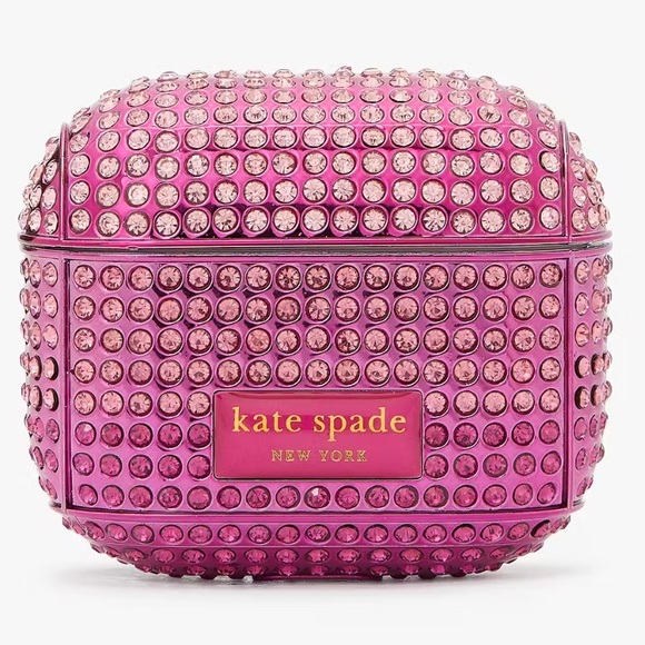 kate spade Other - Kate Spade ♠️ Gala Rhinestone Embossed Airpods Case